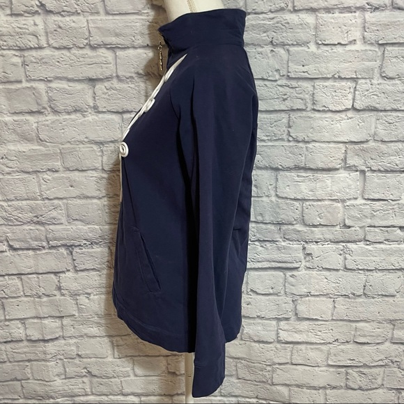 Lilly Pulitzer True Navy White Skipper Popover - Picture 4 of 12